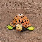 Jali Cutwork Terracotta Lampshade (Turtle) - Madhues