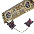 Regal Paisley Motif Toran with Jewel-Tone Embroidery (Kairi Zari Bandarwal) - Madhues