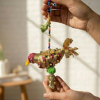 Beaded Fabric Bird Hanging 