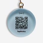 Personalized Circle Smart Tag Keyring with Custom Illustration/Photo and NFC - Madhues