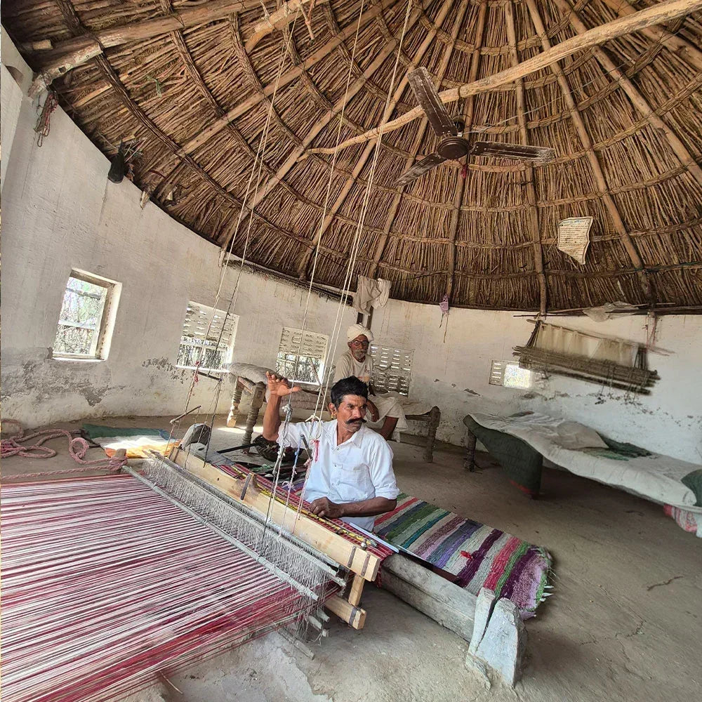 Authentic Rajasthani Handwoven Pattu Wrap & Throw