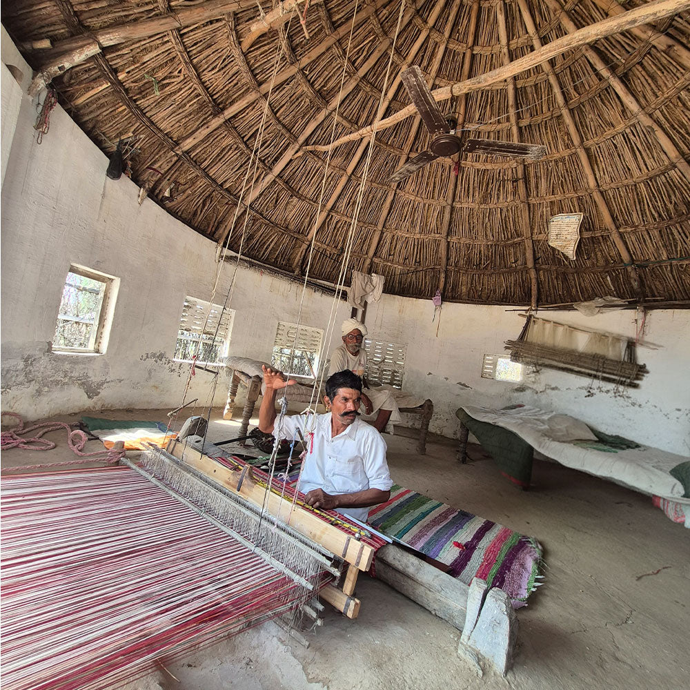 Intricate Rajasthani Handwoven Pattu Shawl