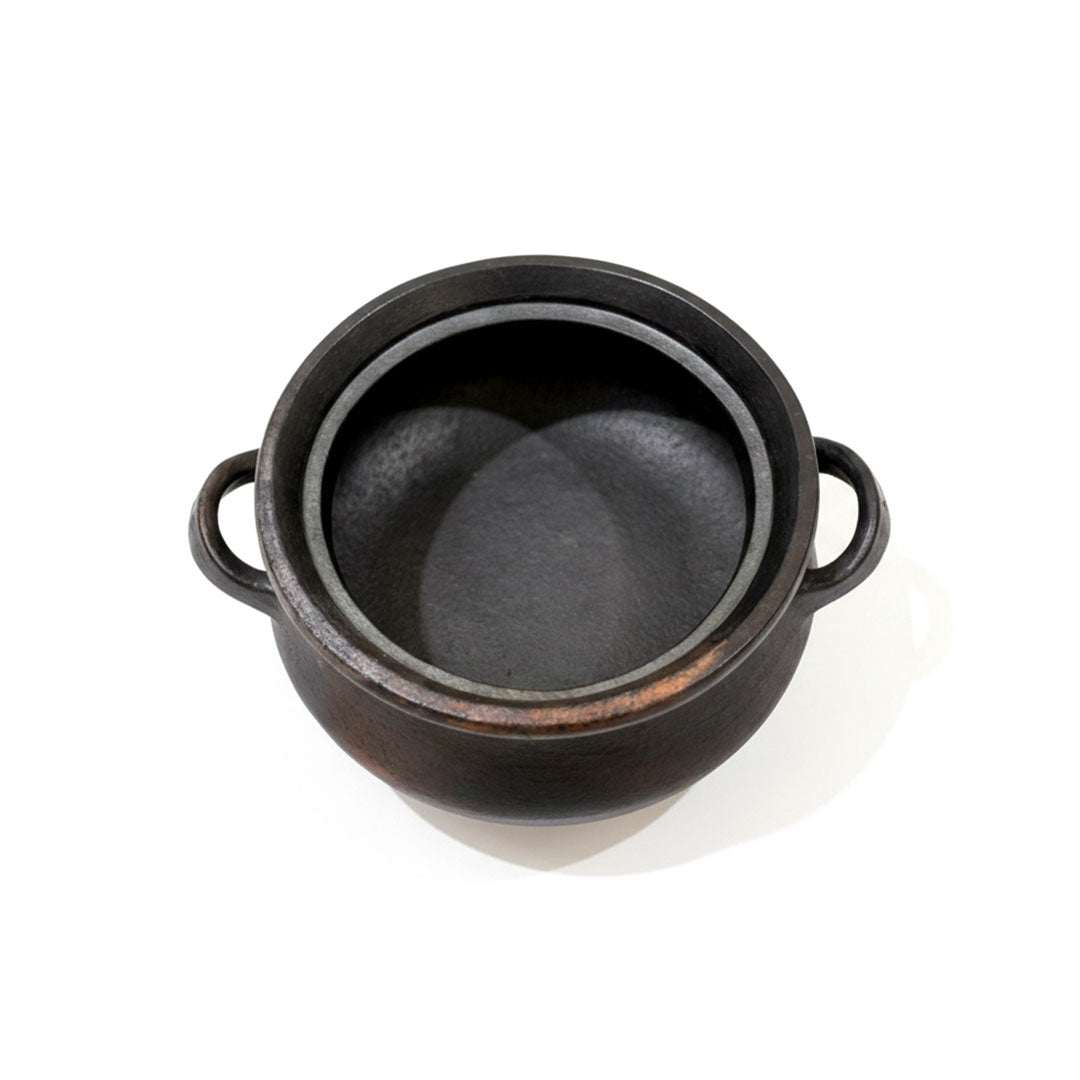 Authentic Longpi Black Pottery Pot with Lid - Nungbi Ceramics