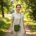 Sage Green Crochet Shoulder Bag