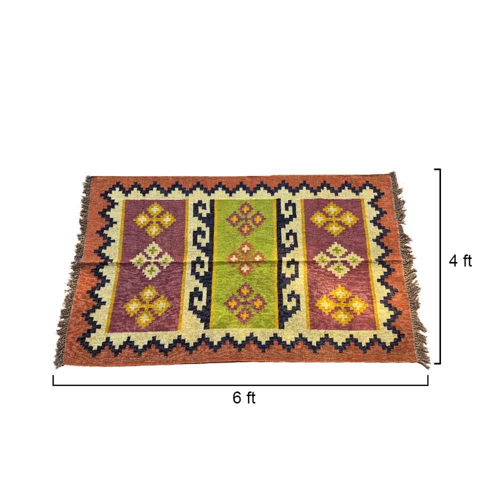 Modern Geometric Triptych Area Rug - Image 3