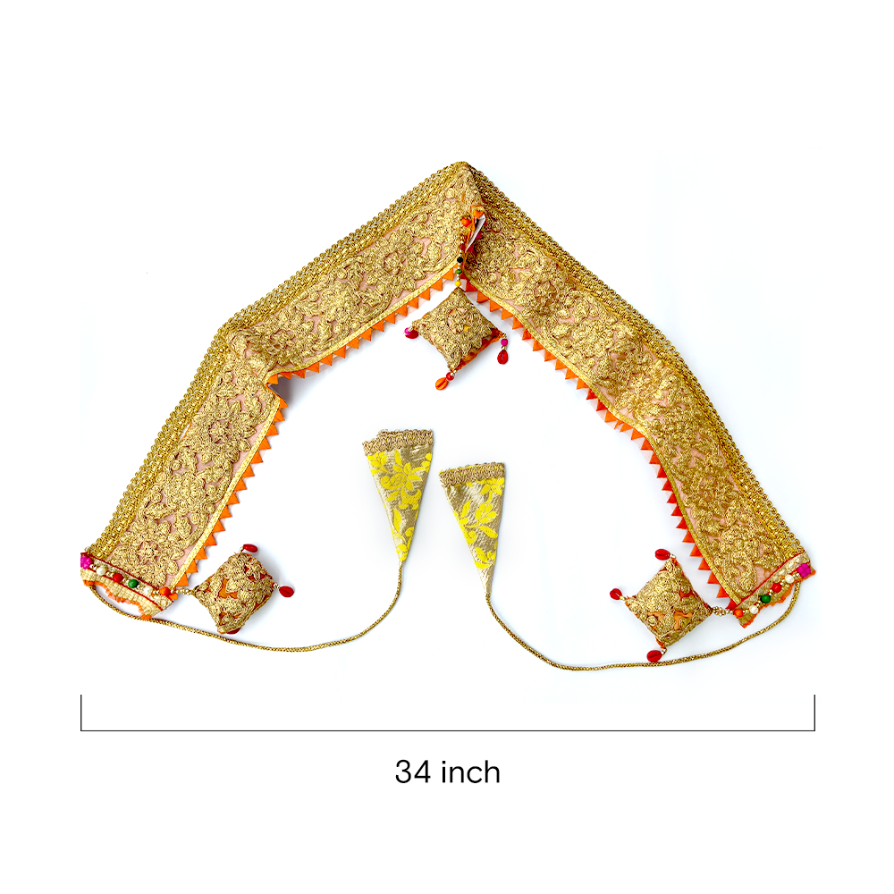 Opulent Golden Zari Work Bandarwal - Madhues