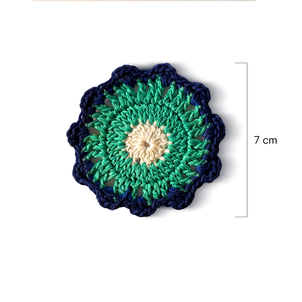 Emerald Tide Crochet Appliqué - Madhues