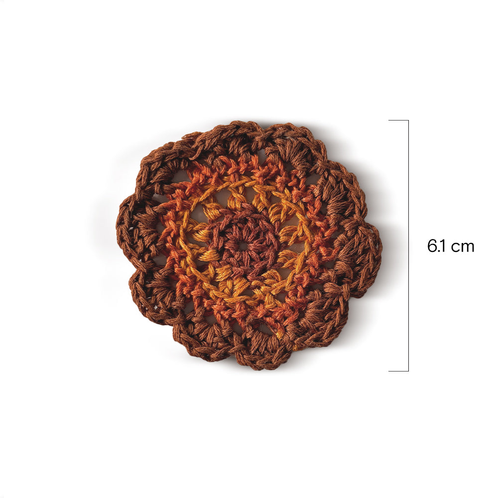 Sunburst Bloom Crochet Appliqué - Madhues