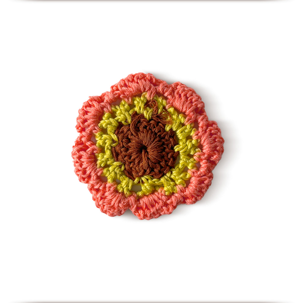 Sunset Poppy Crochet Appliqué - Madhues