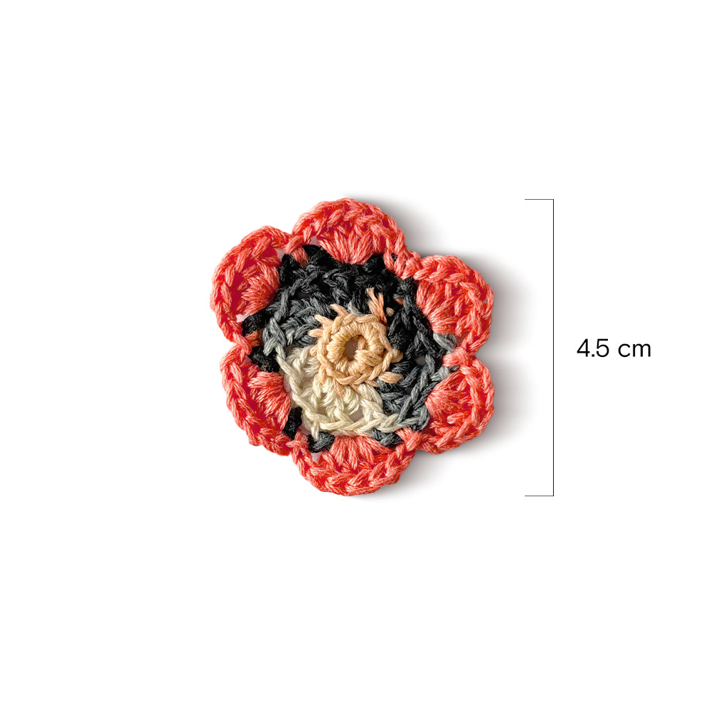 Coral Dusk Crochet Appliqué - Madhues