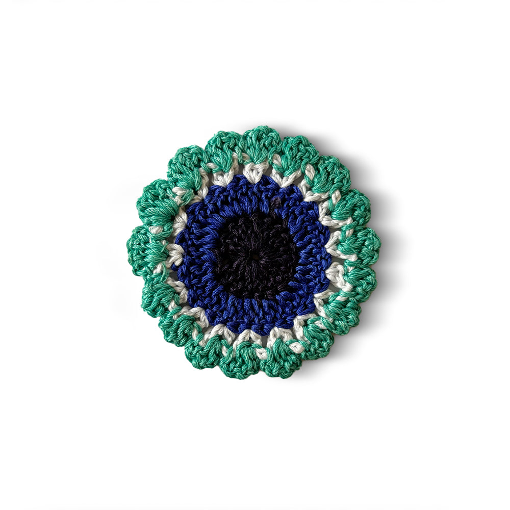 Midnight Bloom Crochet Motif - Madhues
