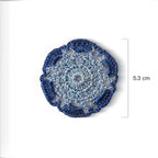 Azure Snowflake Crochet Motif - Madhues