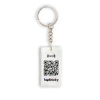 Custom NFC & QR Code Resin Keychain - Digital Business Card & Contact Tag - Madhues