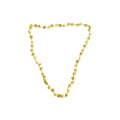 Pastel Yellow and Green Wood Bead Necklace