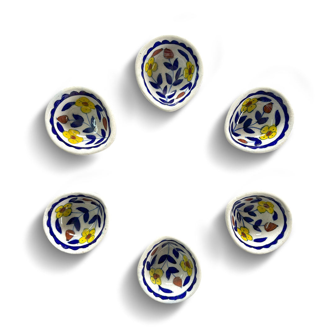 Hand-painted Ceramic Diyas for Festive Decor