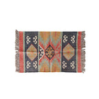 Handwoven Jute Puja Aasan Mat with Ethnic Design