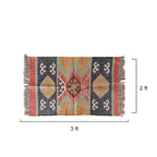 Handwoven Jute Puja Aasan Mat with Ethnic Design