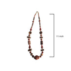 The Rustic Wood and Resin Bead Necklace