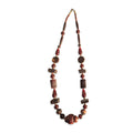 The Rustic Wood and Resin Bead Necklace