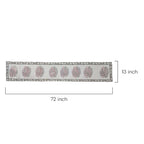 Block Printed Paisley Floral Table Runner