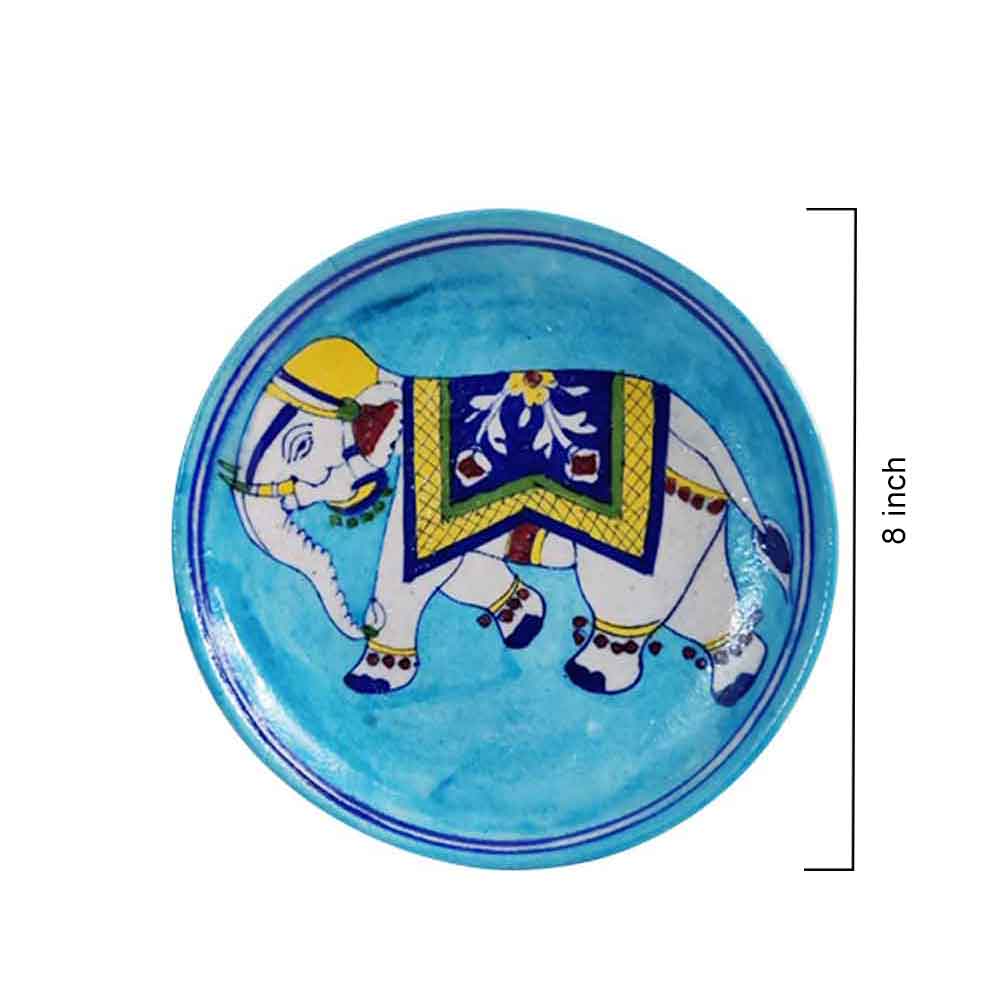 Royal Elephant Ceramic Display Plate - Image 2