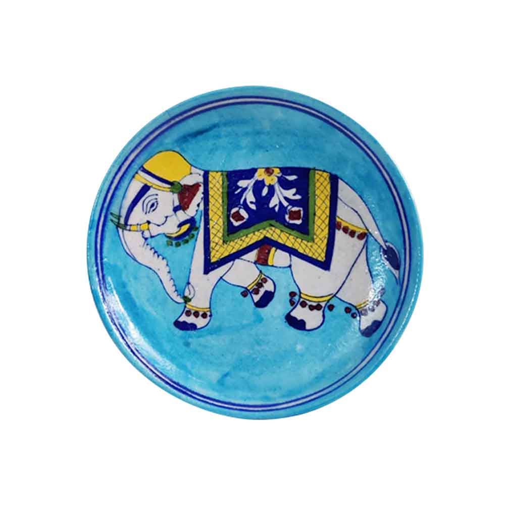 Royal Elephant Ceramic Display Plate - Image 1