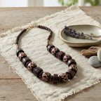 The Tribal Etched Barrel Necklace