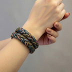 Vibrant Braided Artisan Bracelets - Set of Two - Madhues