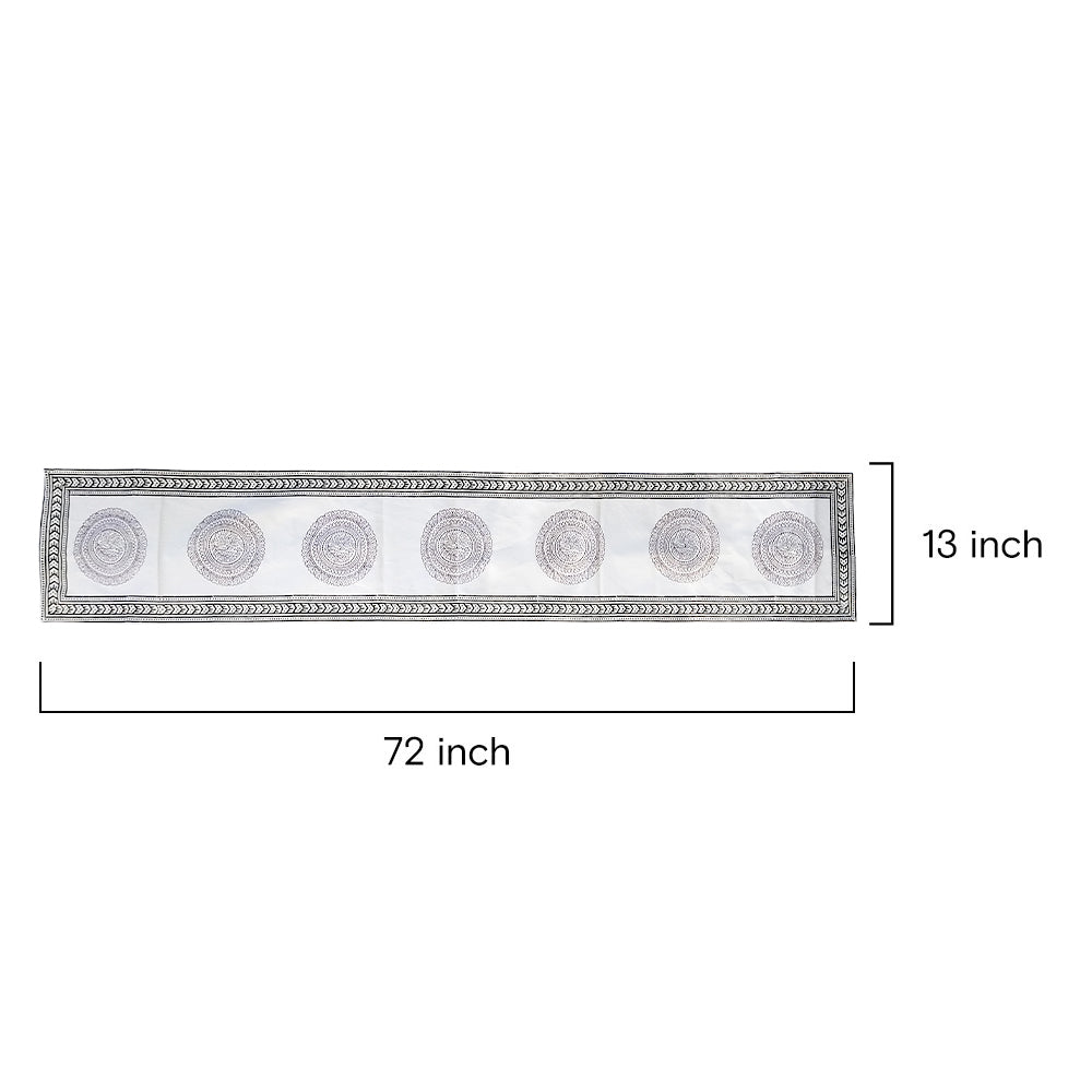 Block Printed Decorative Table Runner - Artisan Crafted