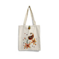 Hand-Painted Paisley Floral Canvas Tote Bag