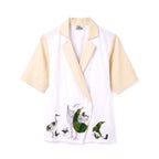 Gond Art Bird Motif Hand-Painted Wrap Jacket