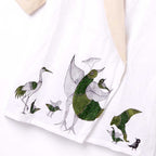 Gond Art Bird Motif Hand-Painted Wrap Jacket