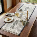 Hand-Woven Dhokra Weaving Triple Fish Cream Runner