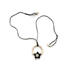 Natural Cord and Shell Pendant Necklace - Madhues