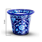Cobalt Serenity Blue Pottery Planter - Image 2