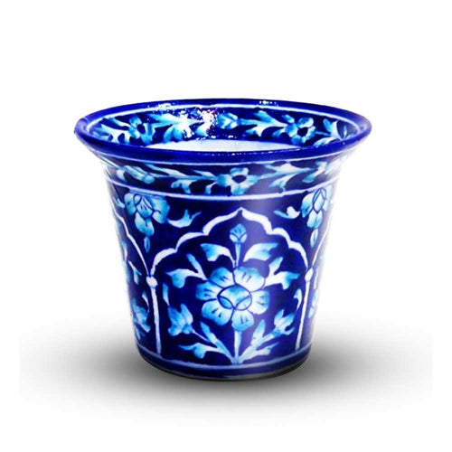 Cobalt Serenity Blue Pottery Planter 
