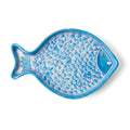 Blue Pottery Hand-Painted Sky Blue Fish Trinket Tray