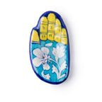 Hand-Painted Blue Pottery Hand-Shaped Floral Incense Holder
