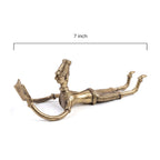 Handmade Dhokra Brass Reader Figurine