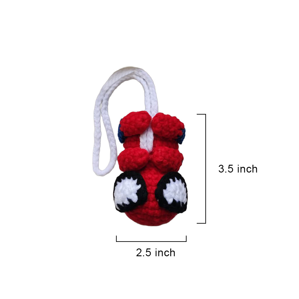 Crochet Superhero Amigurumi Keychain Plushie