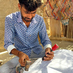 Amethyst Bloom Sheer Barmer Appliqué Curtain - Madhues