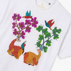 Hand Painted Deer & Tree Antler Tee