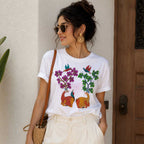 Hand Painted Deer & Tree Antler Tee
