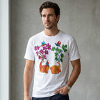 Hand Painted Deer & Tree Antler Tee