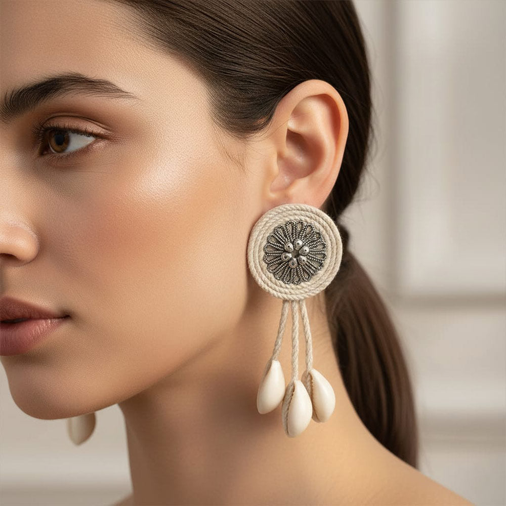 Coastal Chic Jute Earrings