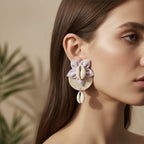 Shell Flower Earrings – Handmade Boho Jewelry