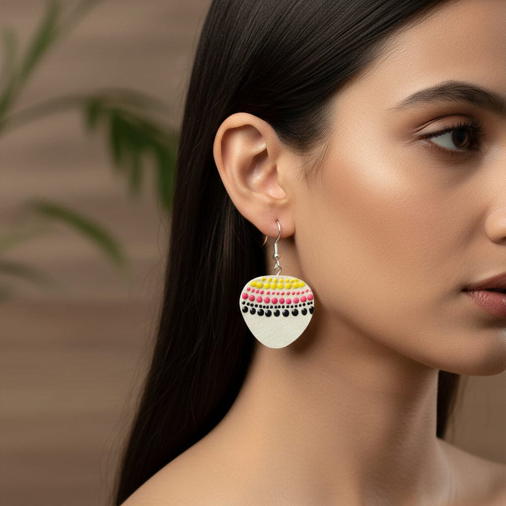 Polka Dot Drop Earrings