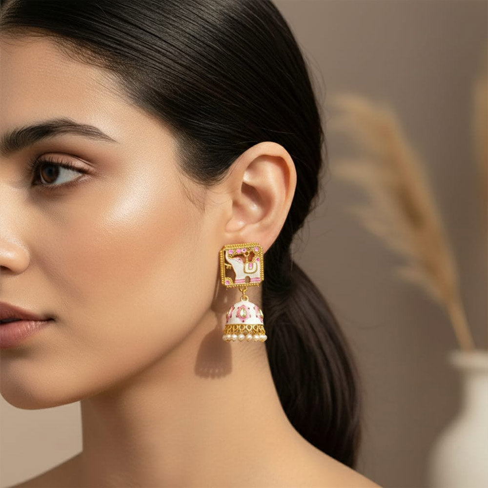 Carved Elephant Charm Necklace