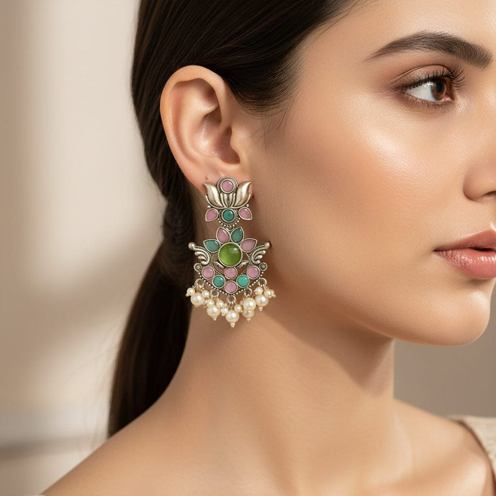 Floral Fusion Lotus Earrings