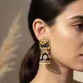 Elegant Meenakari Jhumka Earrings